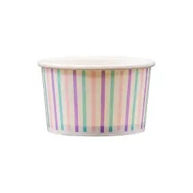Tub Ice Cream Carton STRIPES 90ml 25's 
