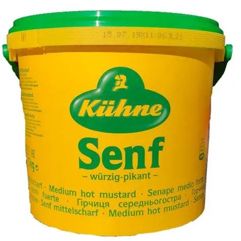 Mustard German Hot & Spicy [ Kuehne ] - 5kg 
