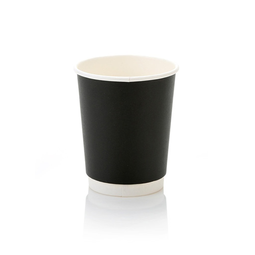 Double Wall Black Cups 250ml 25's