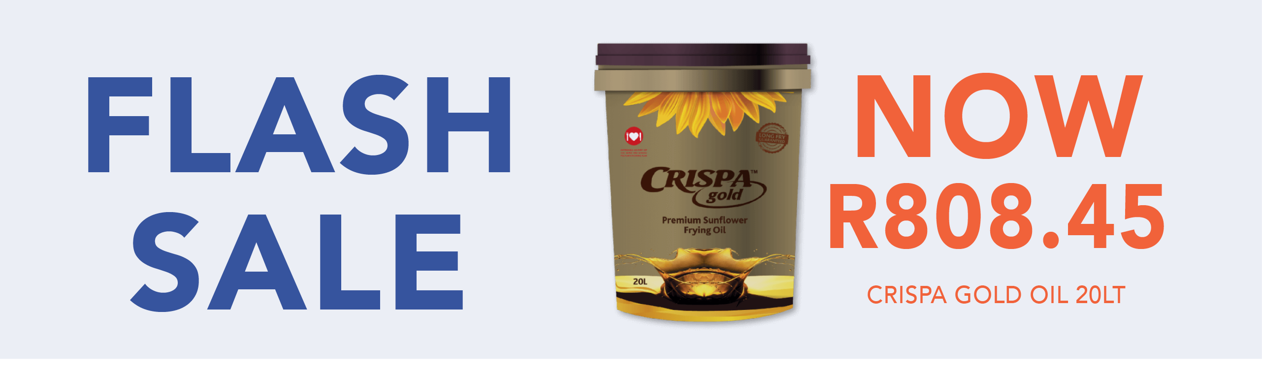 Flash Sale - Crispa Oil 20lt