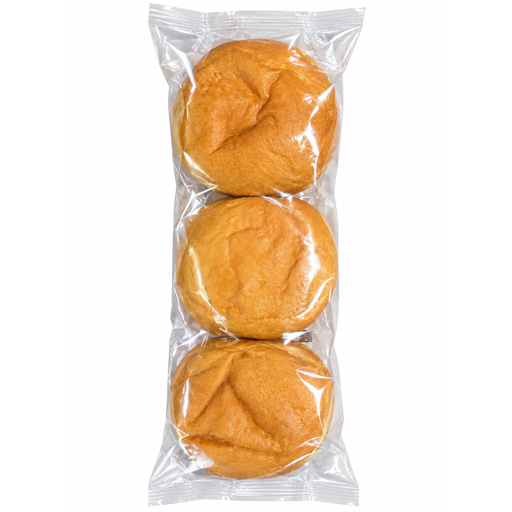 Hamburger Buns Std Plain 3x70gr RSRSO