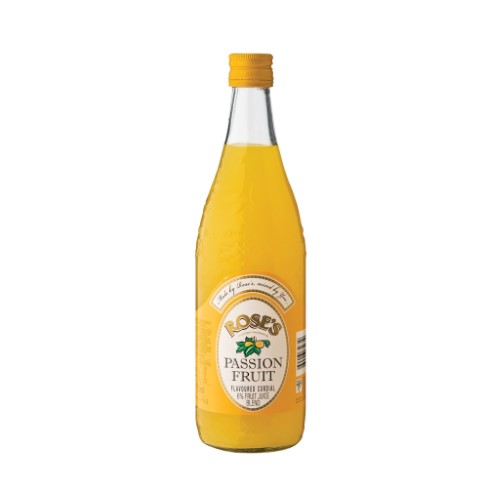 Min Cordial Passion Fruit Roses 750ml