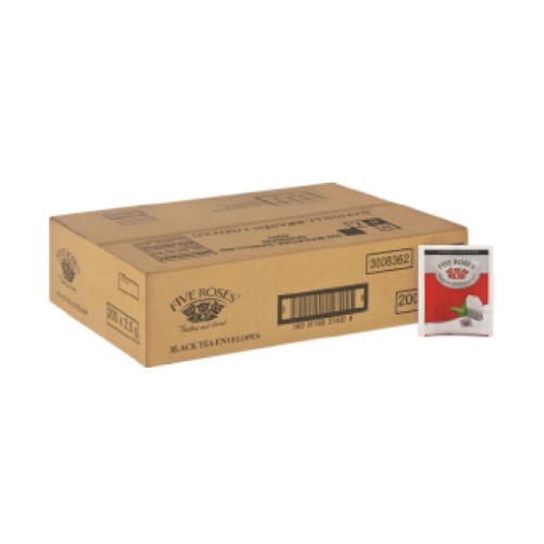 Tea Black Enveloped 5 Roses 200's