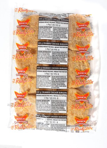Chicken Burgers Rainbow (60g) 6kg 20000