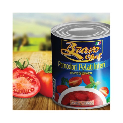 Veg Tomatoes Whole Peeled Italian 2.5kg 
