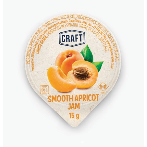 Jam Portions Apricot 80x15g Craft