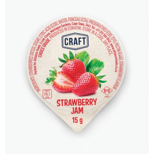Jam Portions Strawberry  80x15g Craft