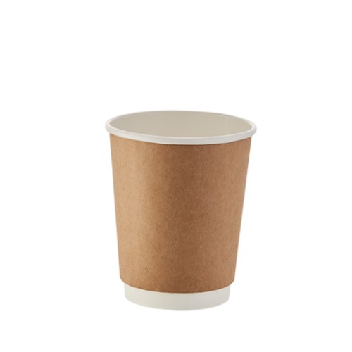 Biod. Brown Cup D/wall Printed 250ml (25's)
