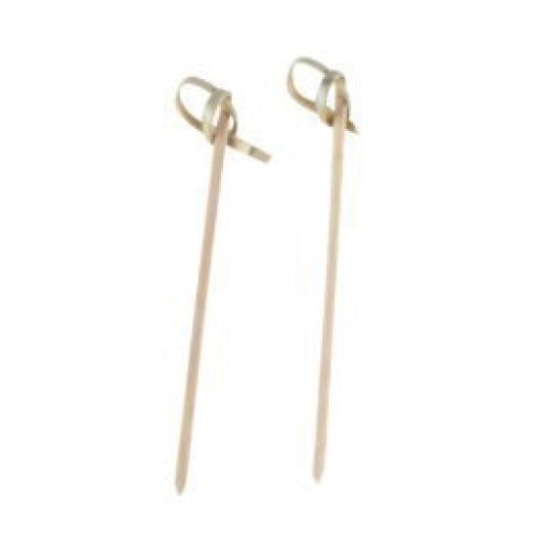 Disp Skewer Ribbon Bamboo 9cm  100's 