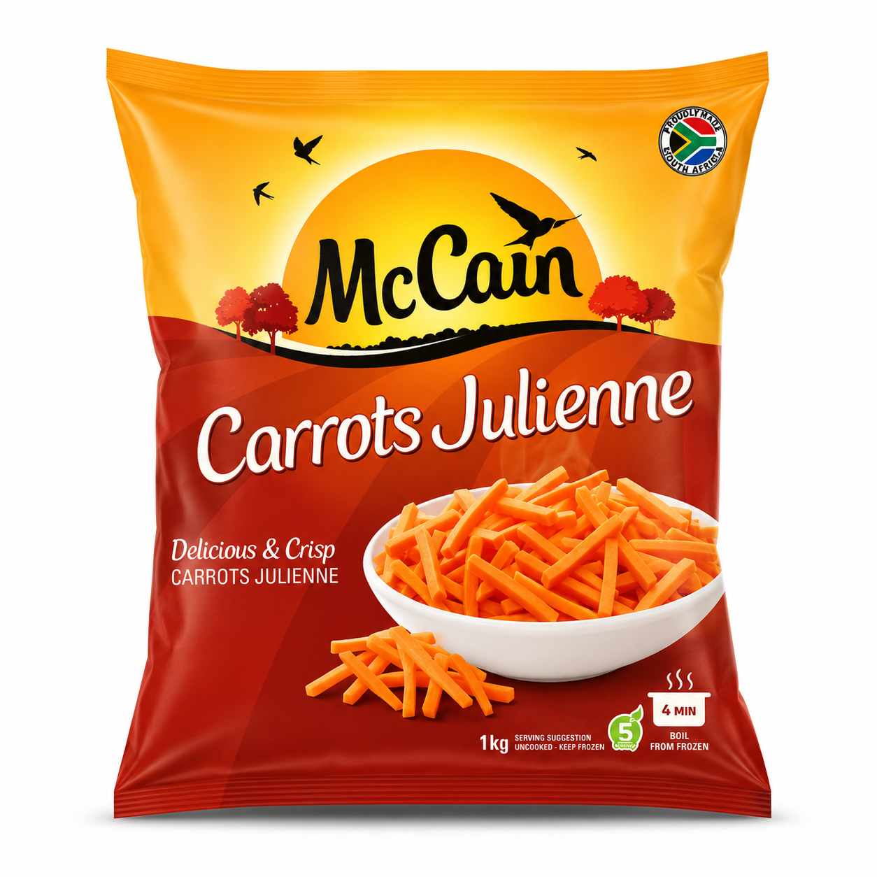 Veg Carrots Julienne Mccains 6X1Kg  (CAS)  [VEG010]