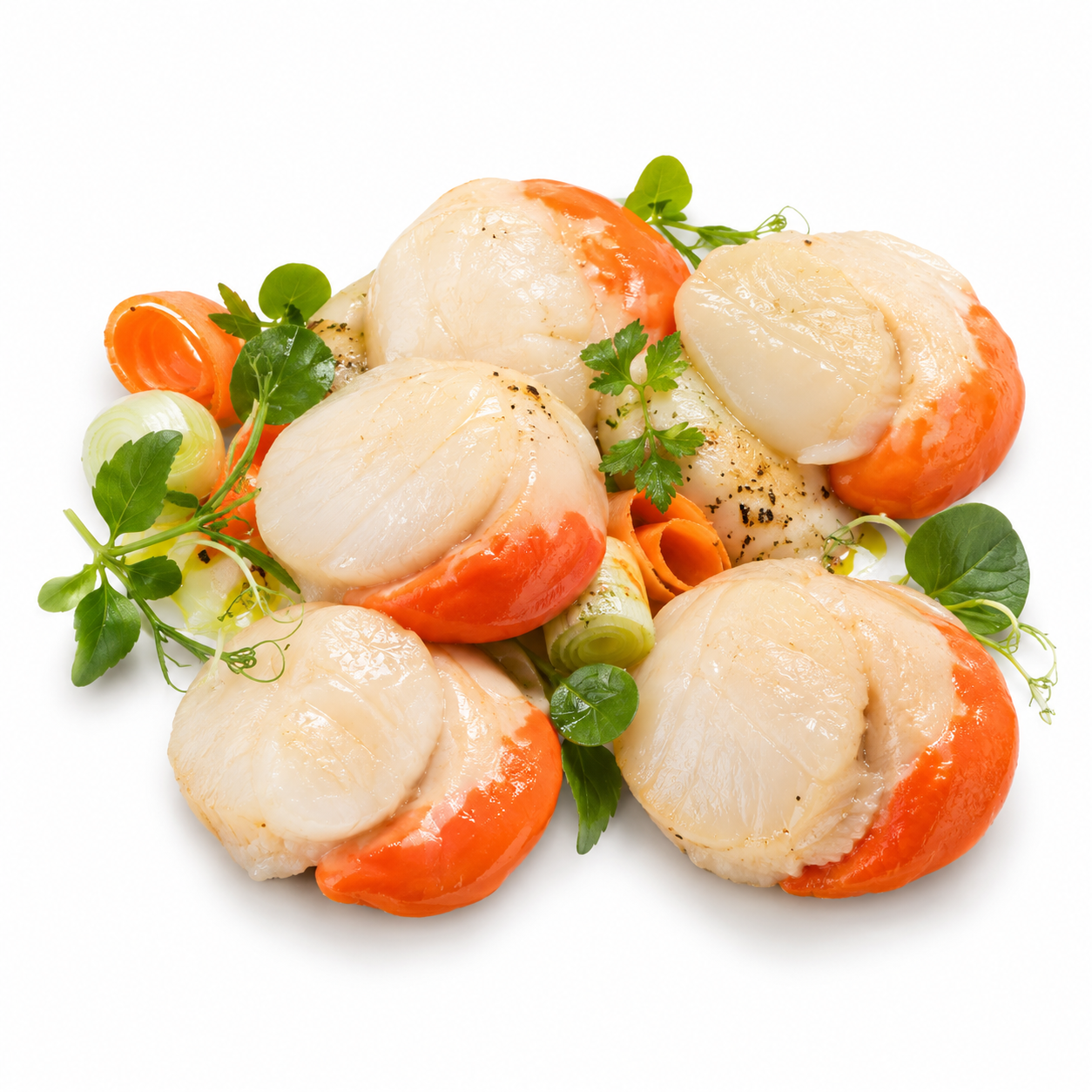 Scallop Meat Roe On 800Gr (UNT)  [SEA095]