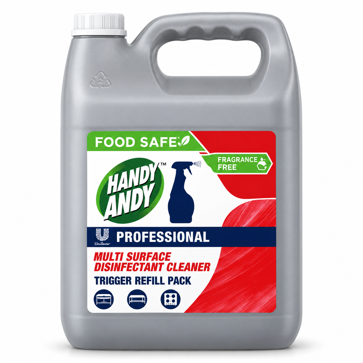 Surface Disinfectant Food Safe HANDY ANDY PRO 5Lit  (UNT)  [CSU370]