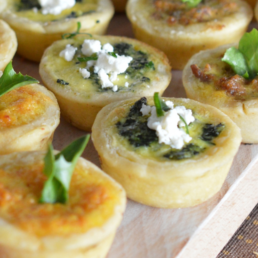 FM Quiche Spinach & Feta 60x25gr (CAS)  [COC029]