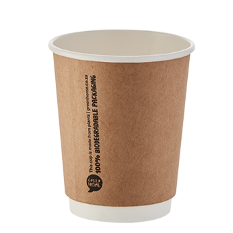 Cup Bio Kraft double wall 250ml 25'S (UNT)  [CSU016]