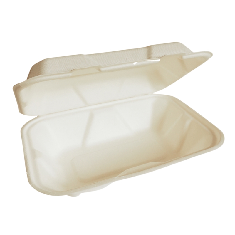 Box Dinner Bio Single Comp Rect Clamshell 900ml 50'S (UNT)  [CSU020]