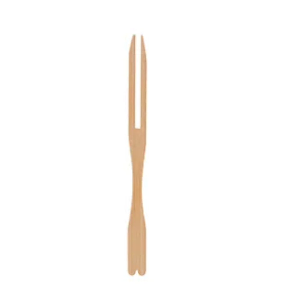 Bamboo Two Pronged Fork 90mm 100's (UNT)  [CSU027]