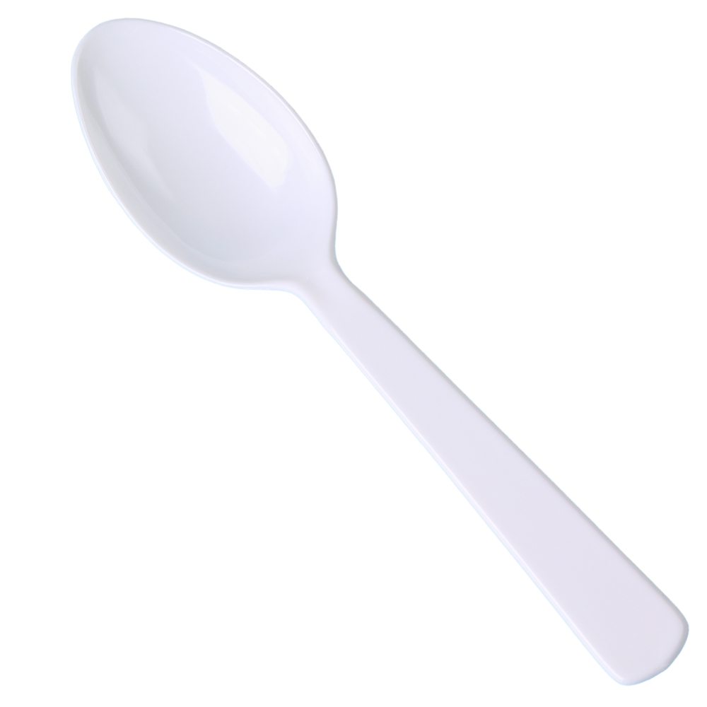 Cutlery Plastic Dessert Spoon 250's (UNT)  [CSU036]