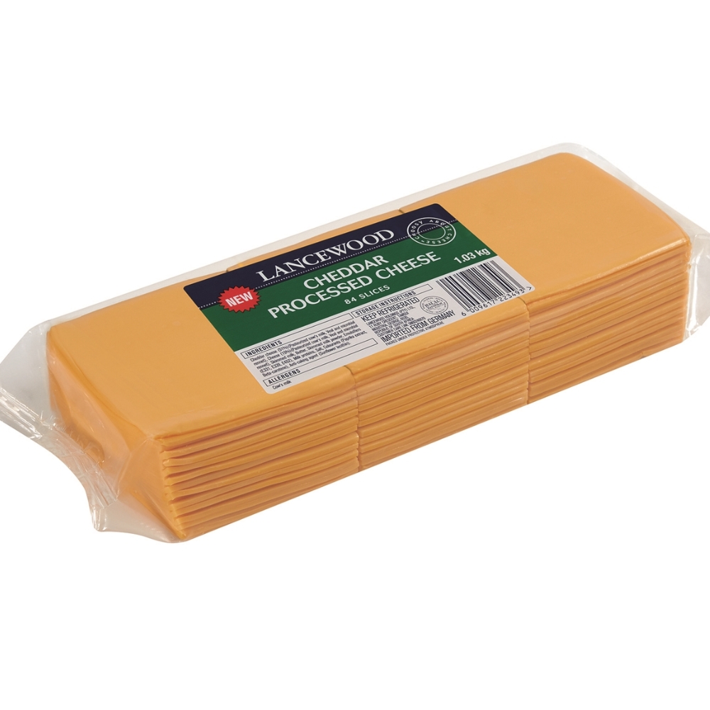 Cheese Slices Processed Lancewood 1.05kg (UNT)  [DAI061]