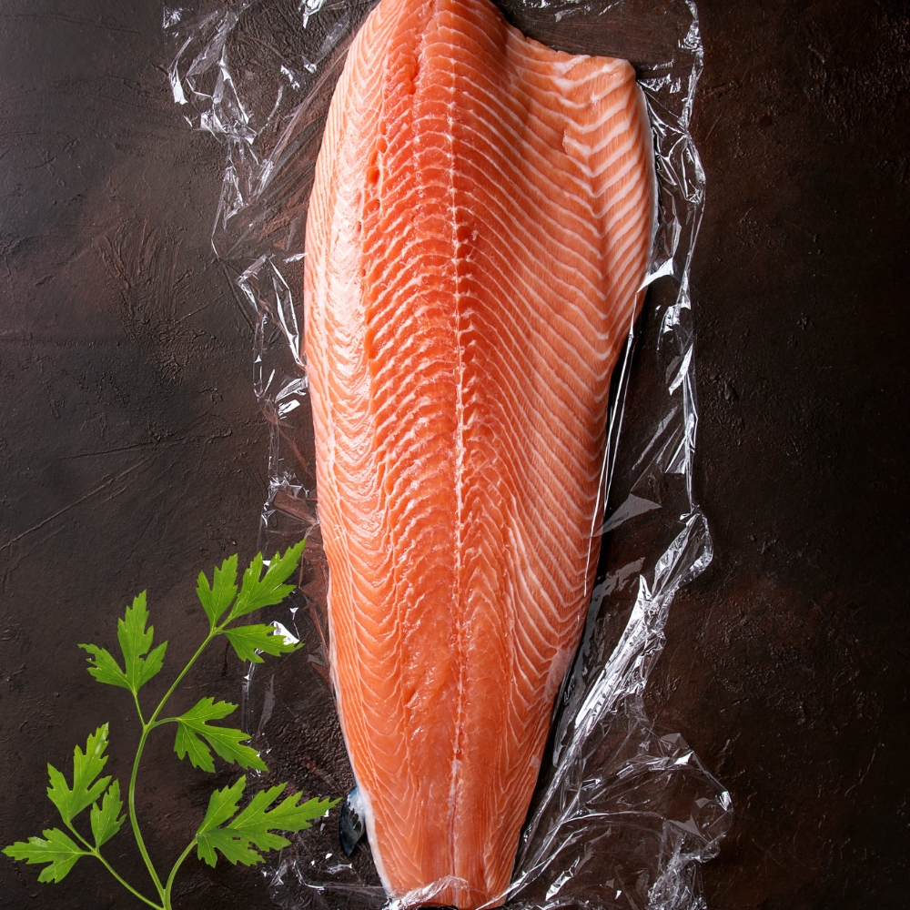 Salmon Norwegian Fillets VP FRZ Rdw 1kg (KG)  [FIS069]