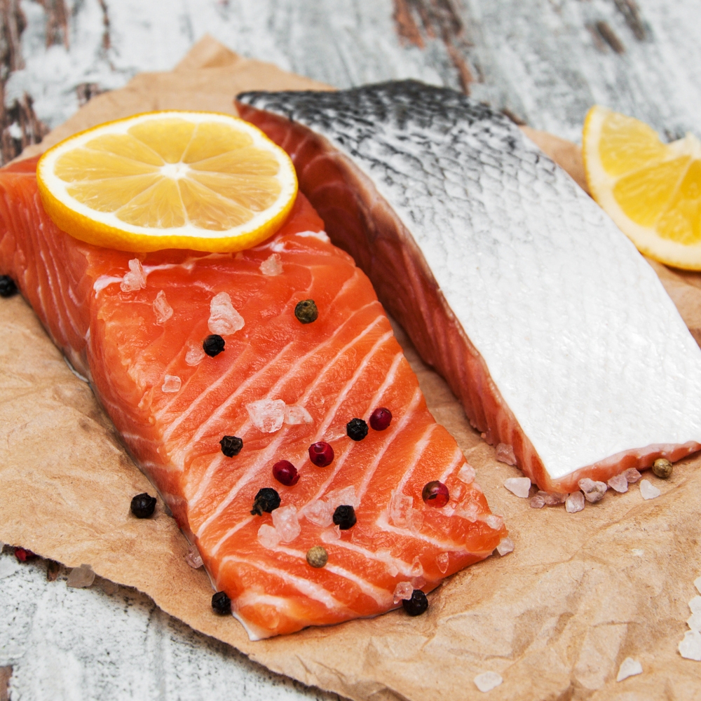 Salmon Norwegian Portion 180-220gr IVP 20 Portions (CAS)  [FIS119]