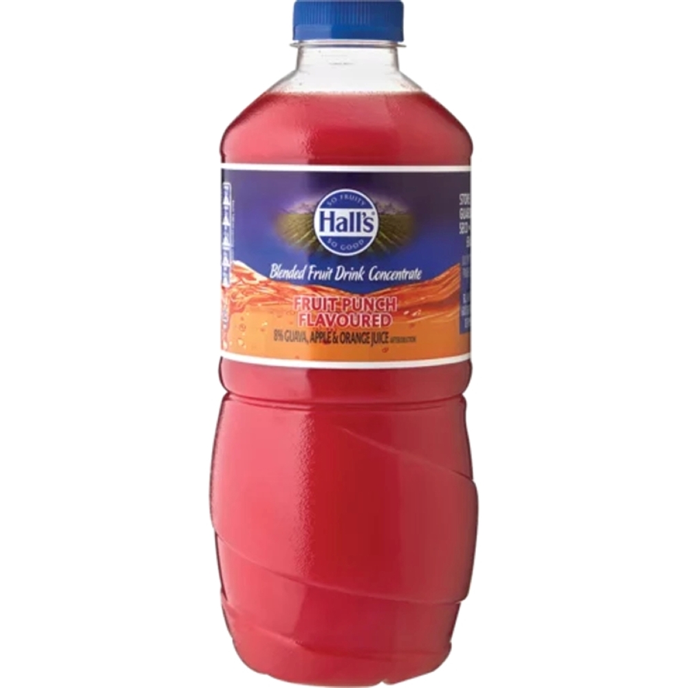 Concentrate Fruit Punch T&F Halls 1.25lt (UNT)  [GRO019]