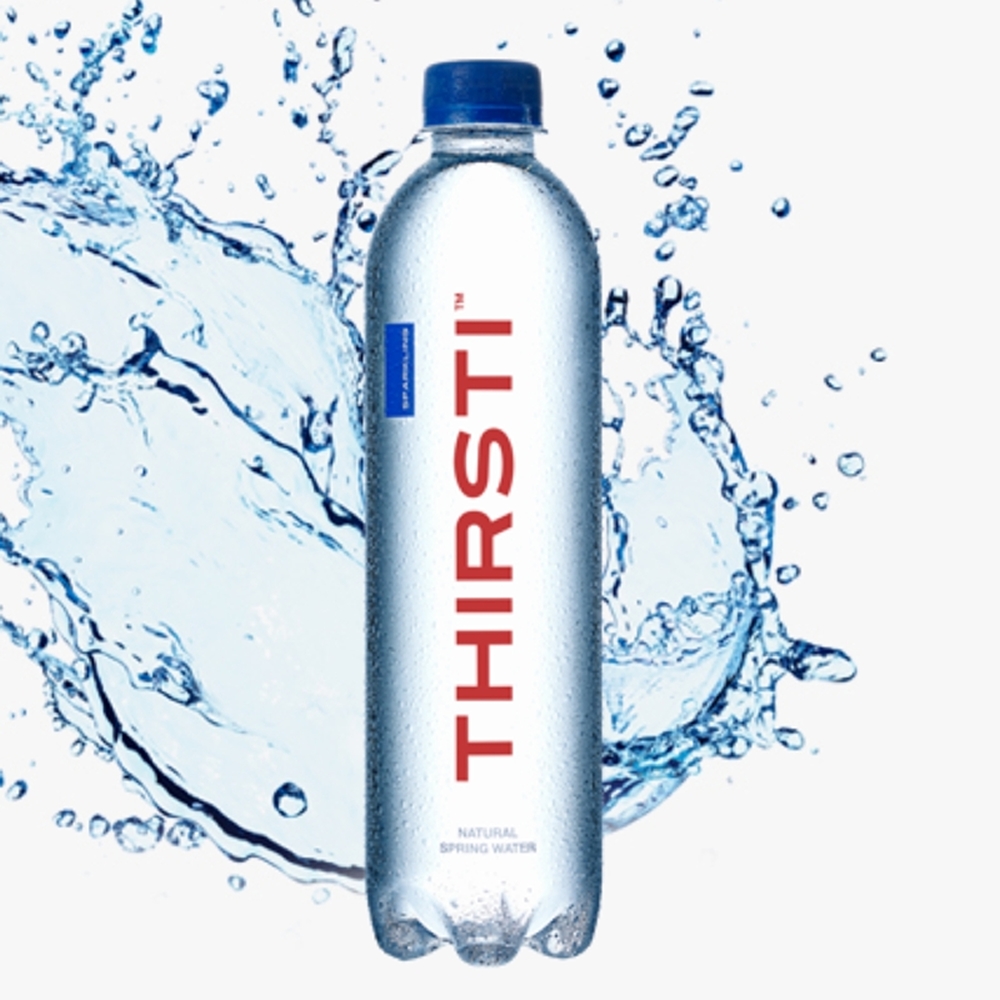 Water Sparkling Thirsti 24x500ml (CAS)  [GRO242]