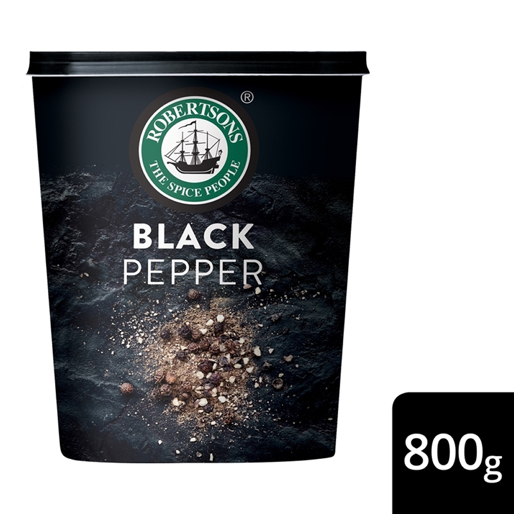 Pepper Black Robertsons 800gr (UNT)  [GRO259]
