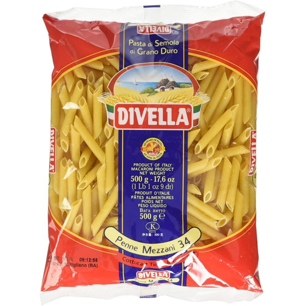 Pasta Penne no 34 500gr Divella (UNT)  [GRO267]