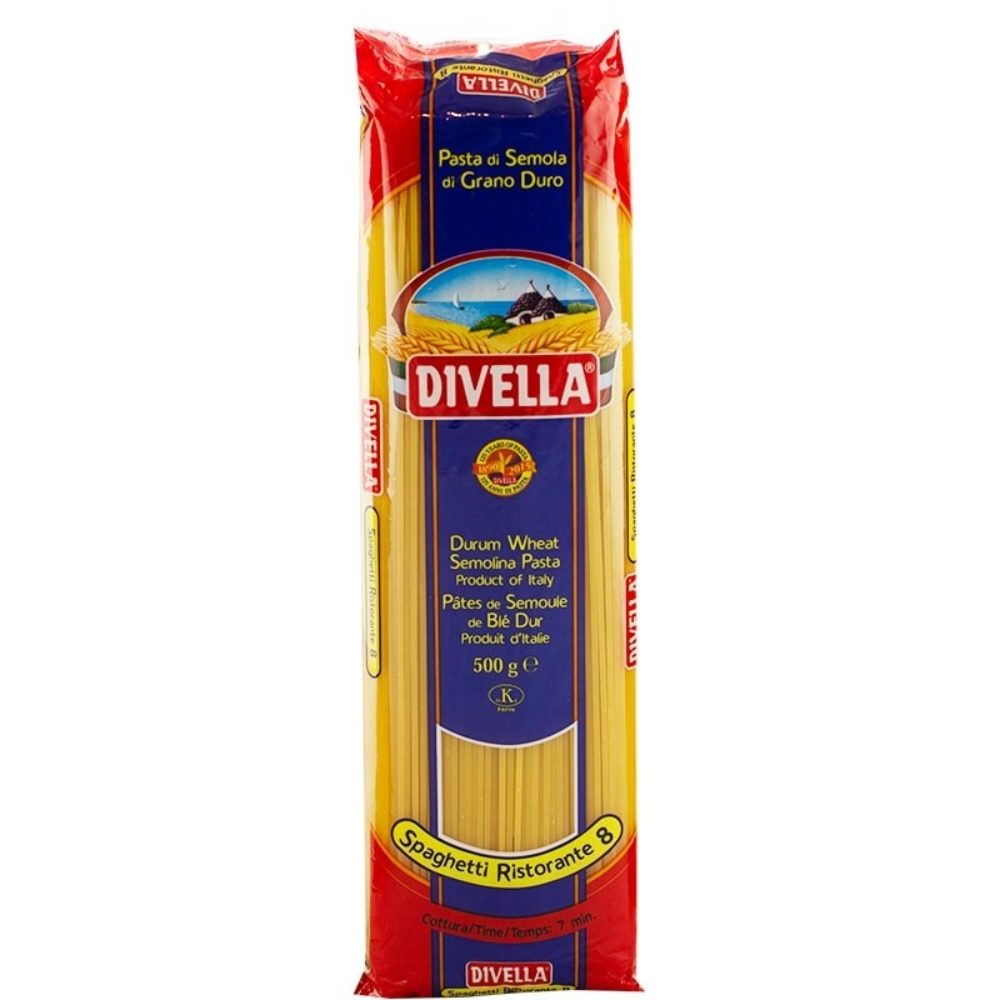 Pasta Spaghetti no 8 500gr Divella (UNT)  [GRO268]