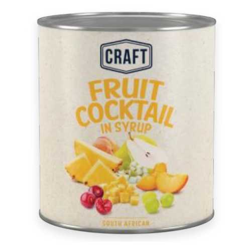 FRUIT COCKTAIL IN SYRUP A10 CRAFT (FRU003)