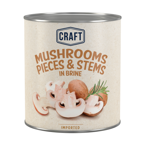 MUSHROOM PIECES, STEMS & SLICED A10