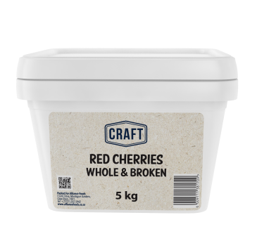 CHERRIES WHOLE AND BROKEN RED 5 KG (CWR)