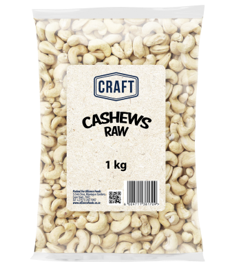CASHEW WHOLE RAW (DW) 1KG 