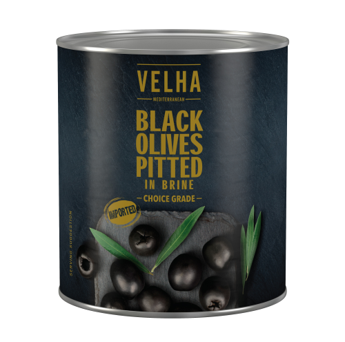 OLIVES BLACK PITTED A10 