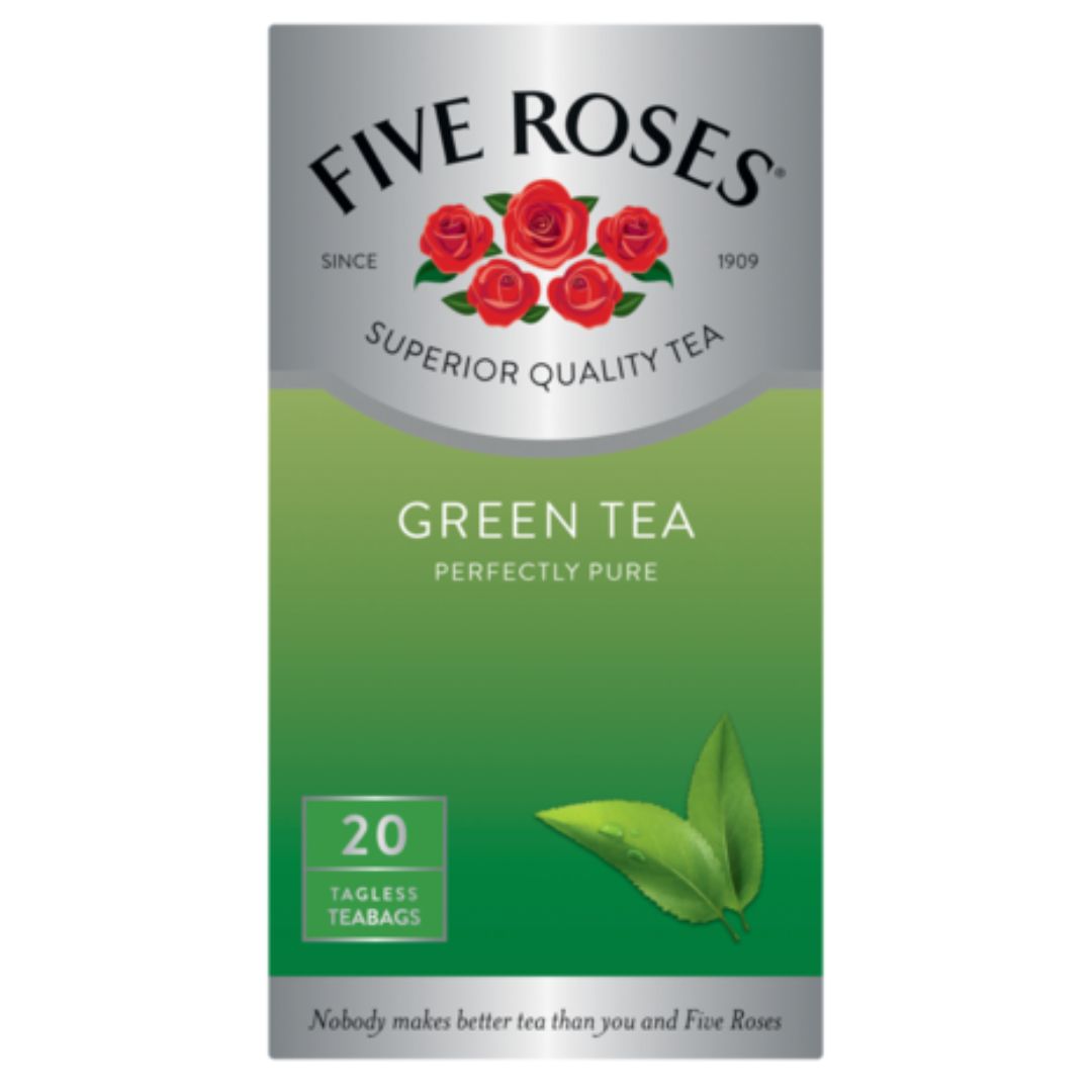 TEA FIVE ROSES GREEN TEA BOX (102S)