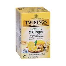 TEA TWININGS LEMON & GINGER (20S)