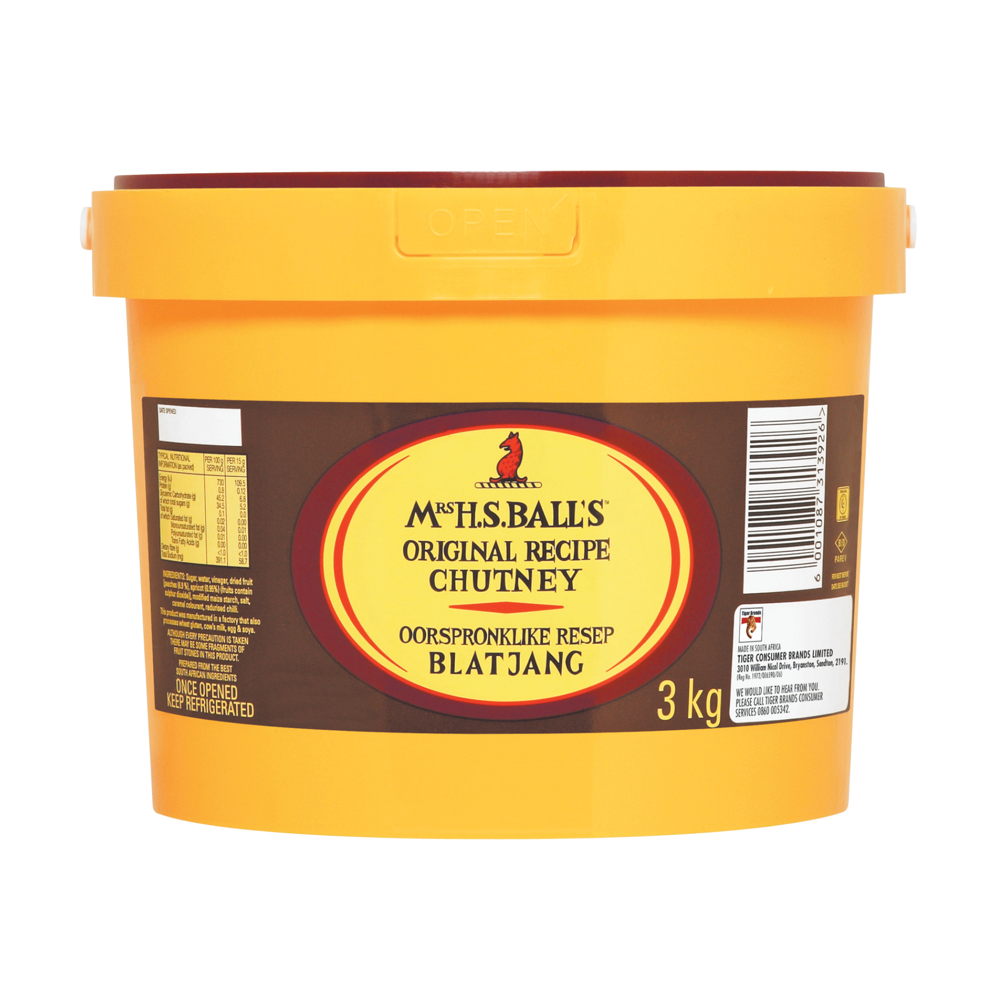 CHUTNEY MRS BALLS ORIGINAL 3KG