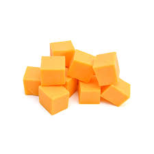 CHEESE CHEDDAR LOMELT 10MM DICED (MF) PRICED PER/6KG BAG