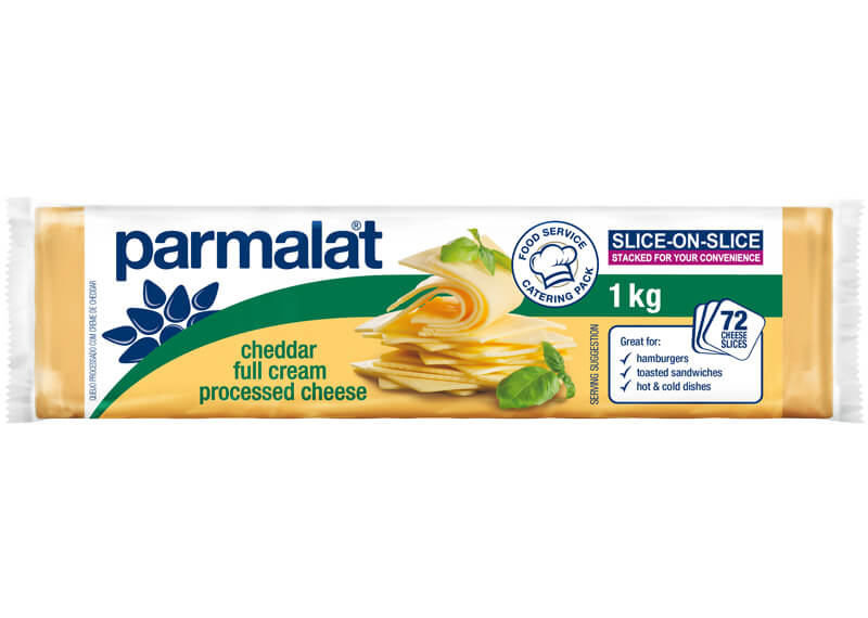 CHEESE CHEDDAR SLICES PARMALAT (72 S) 1KG