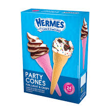 ICE CREAM CONES COLOURS HERMES (24S)