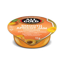 JAM PORTIONS APRICOT ALL GOLD 200X15G