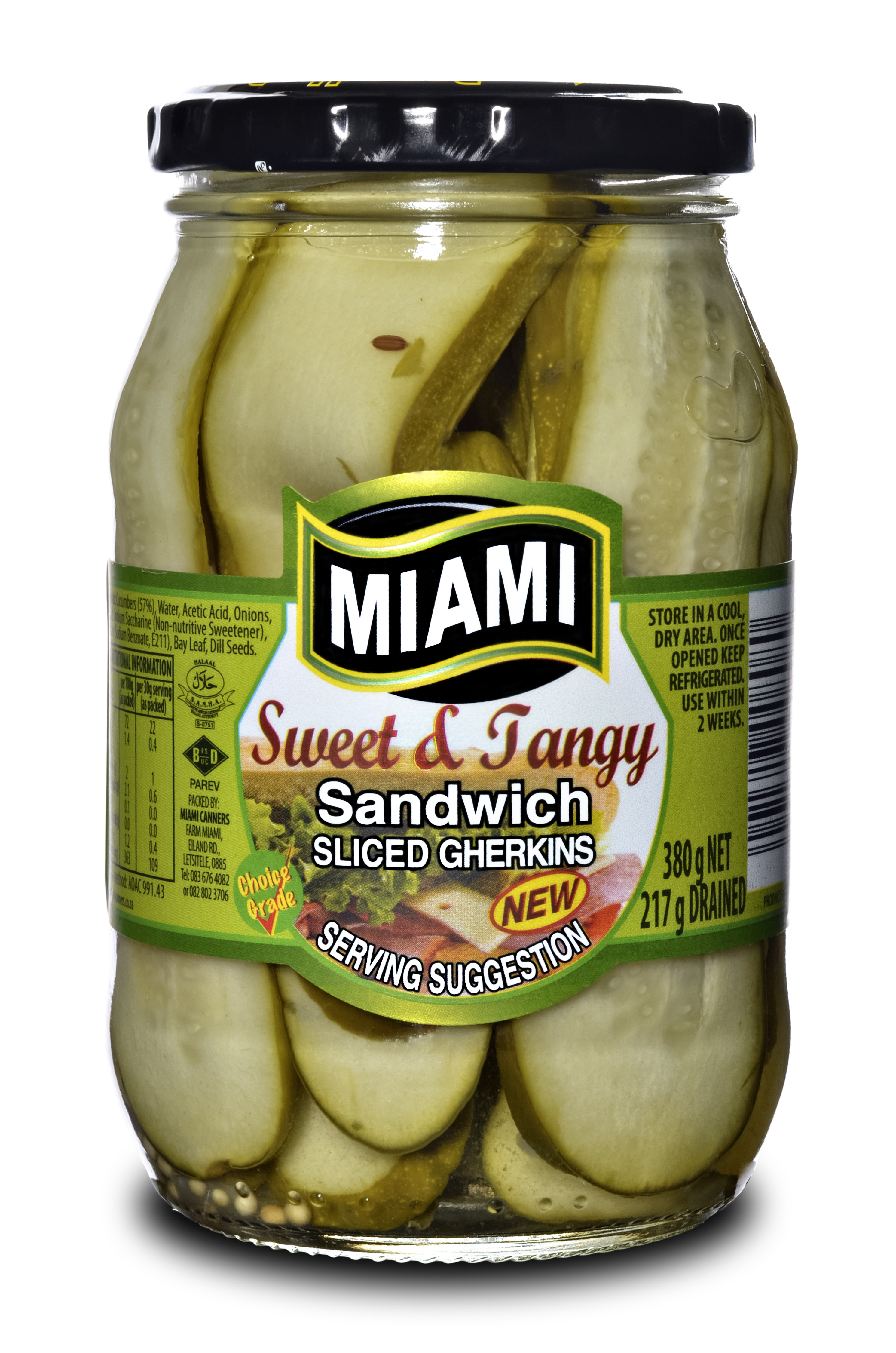 GHERKINS SLICED  (S+T) MIAMI A10