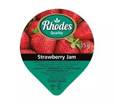 JAM PORTIONS STRAWBERRY RHODES 200X15G