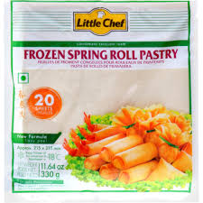 SPRING ROLL PASTRY SHEETS (215 (215X215MM( (14X40 S) BOX