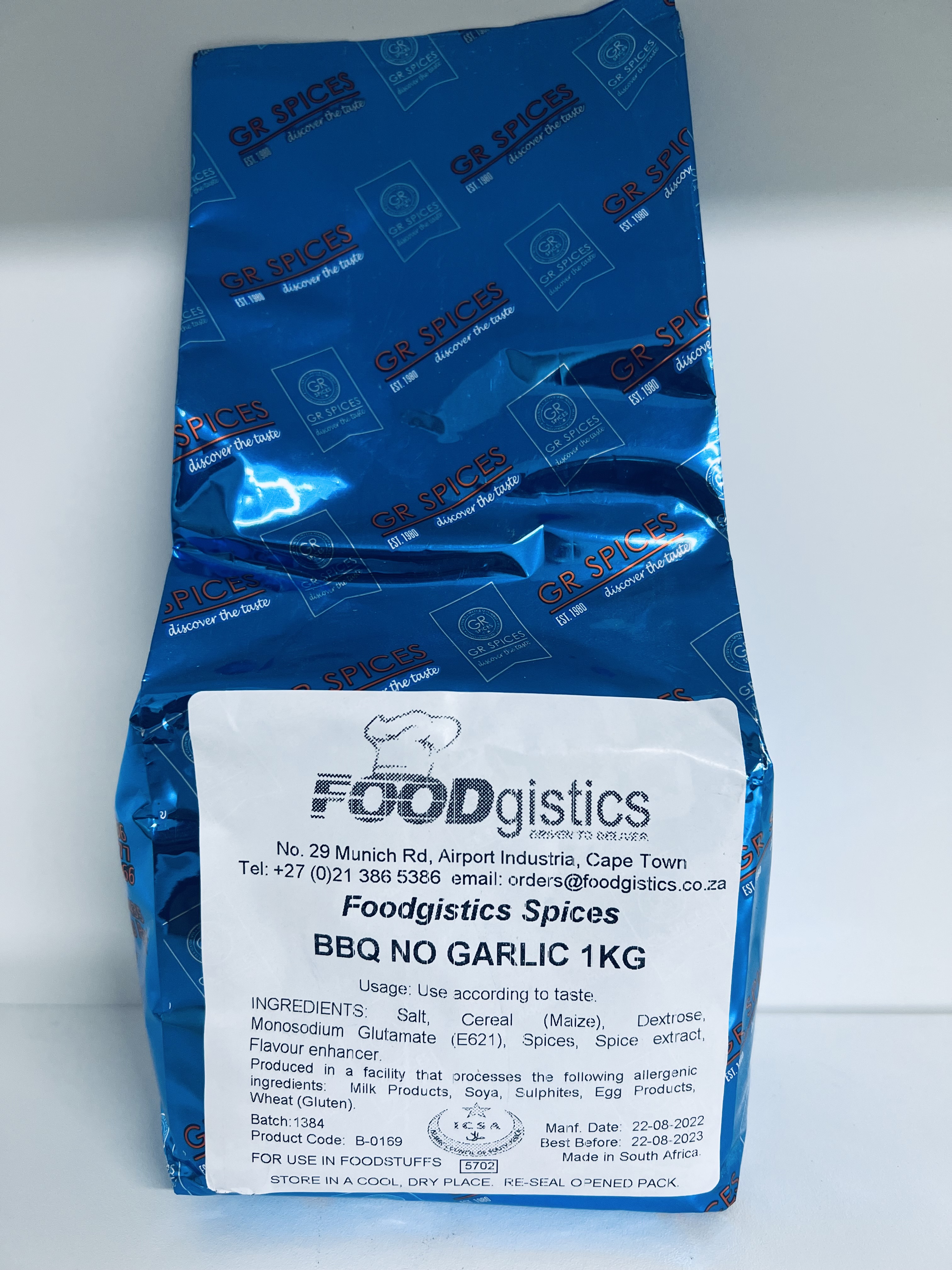 BBQ SPICE NO GARLIC 1 KG 