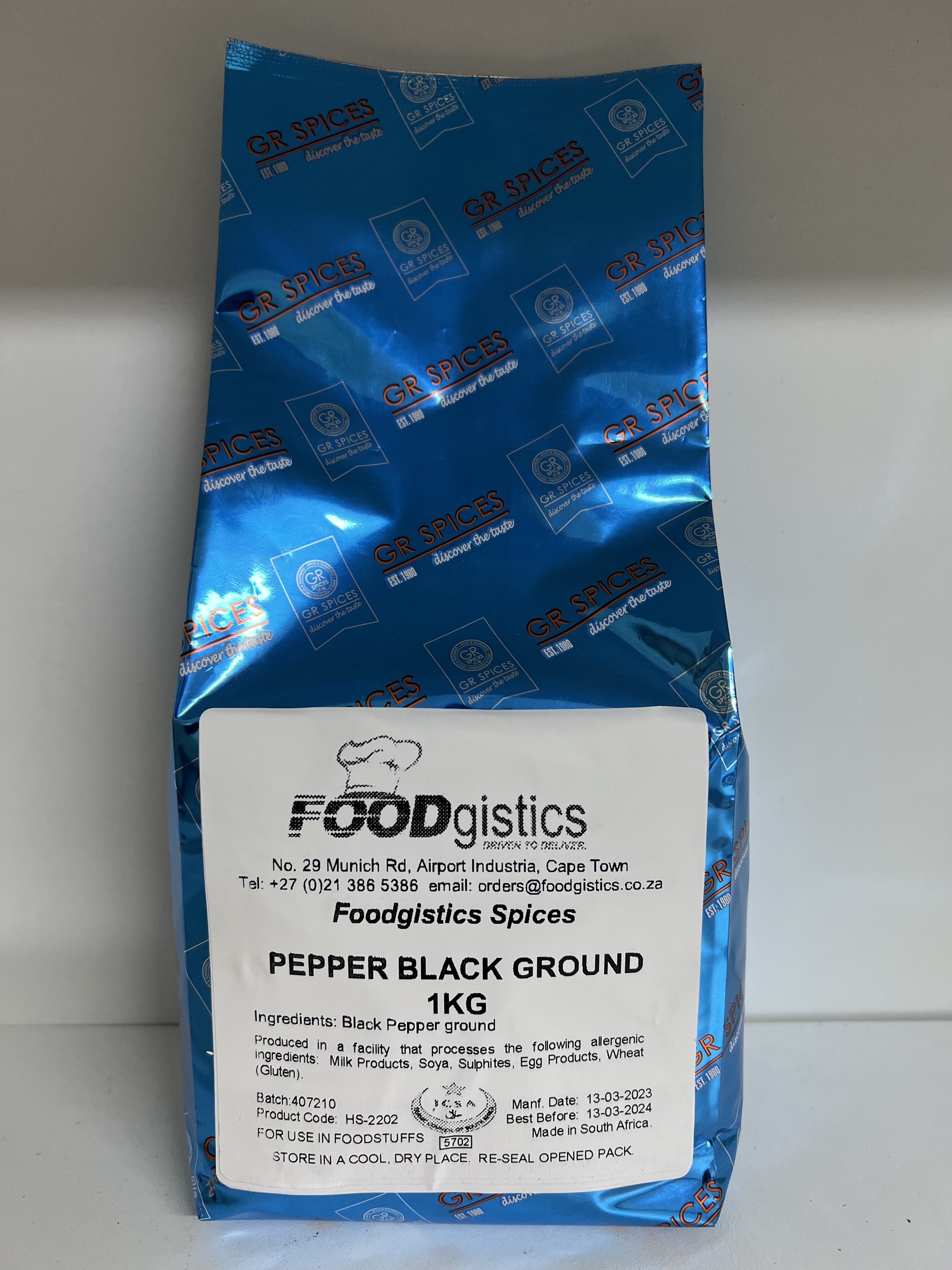 PEPPER BLACK FINE 1KG 