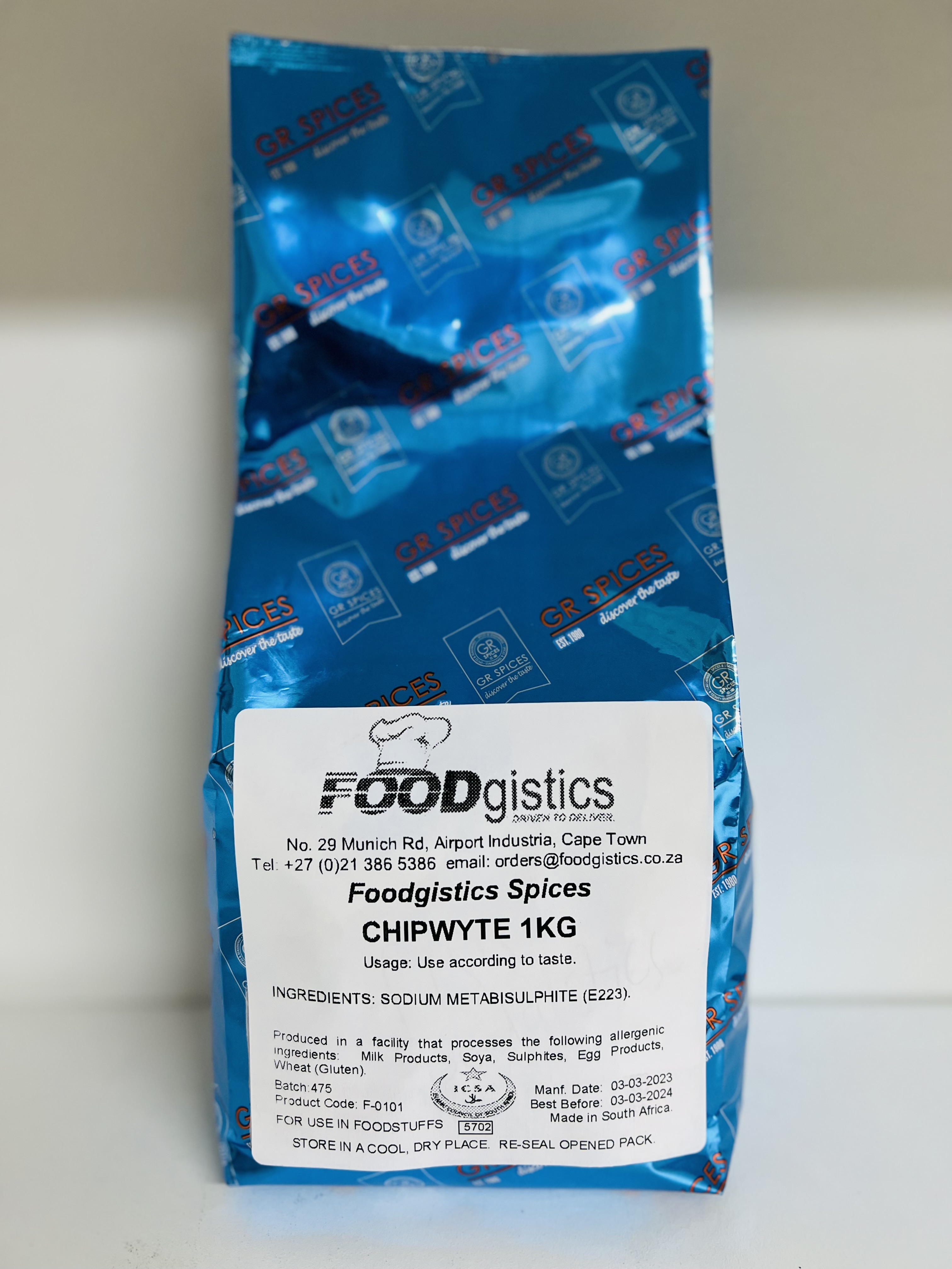 CHIP WHITE 1KG 