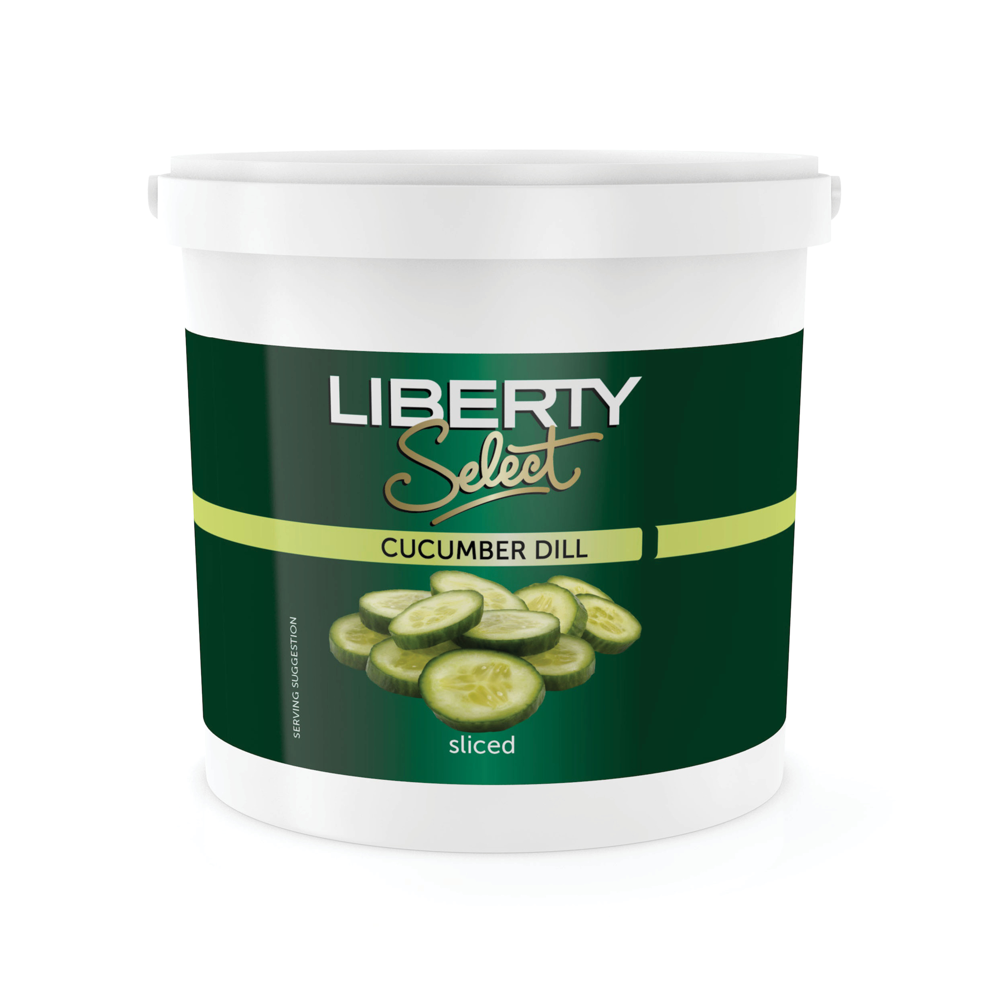 CUCUMBERS SLICED 2.5KG BUCKET 