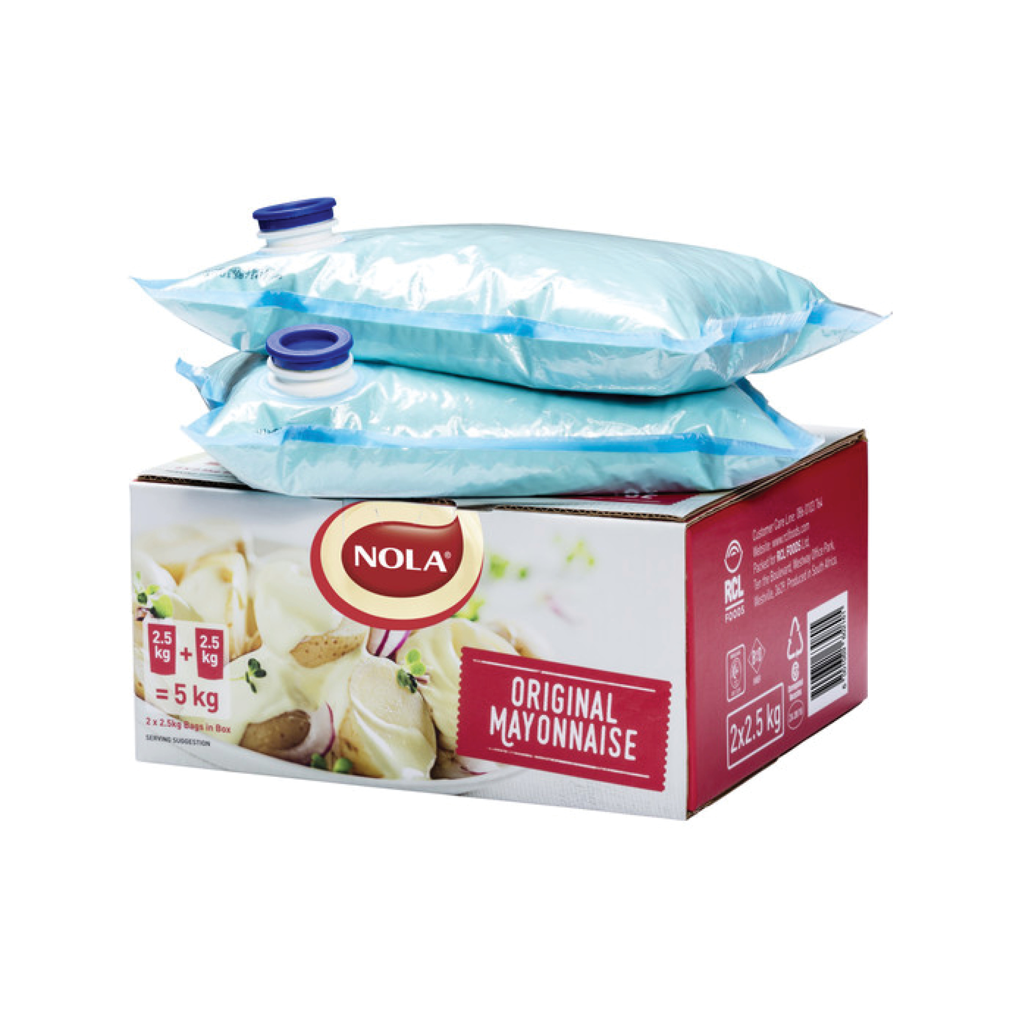 MAYONNAISE NOLA 5KG (BOX 2X2.5G)
