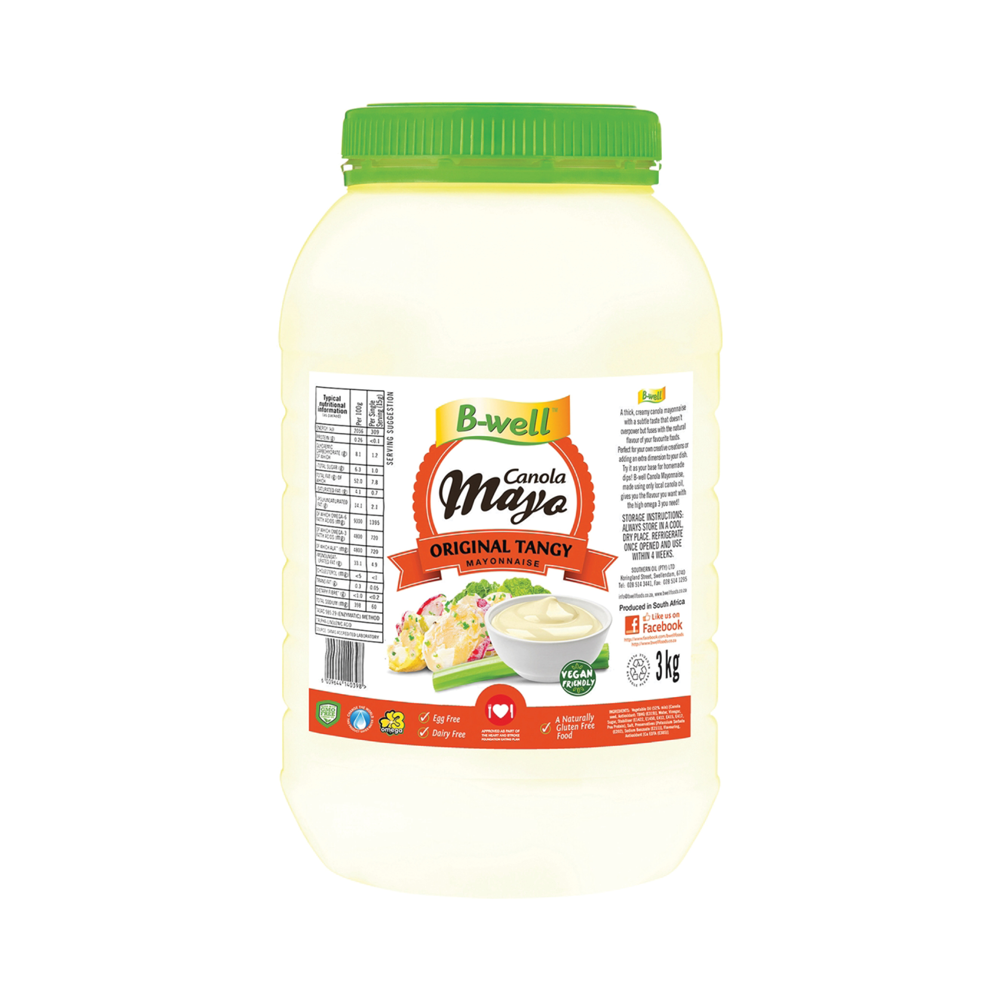 MAYONNAISE B-WELL ORIGINAL  TANGY 3KG